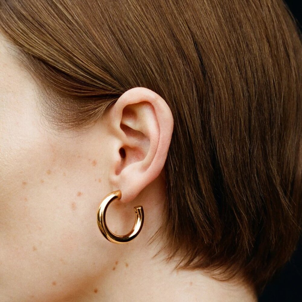 Sophie Buhai Gold Vermeil small everyday hoops